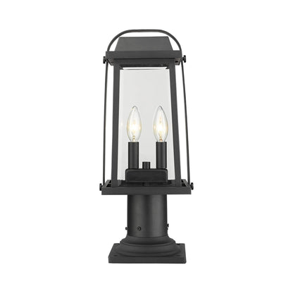 Millworks 533PM Outdoor Pier Mount Light in Black.