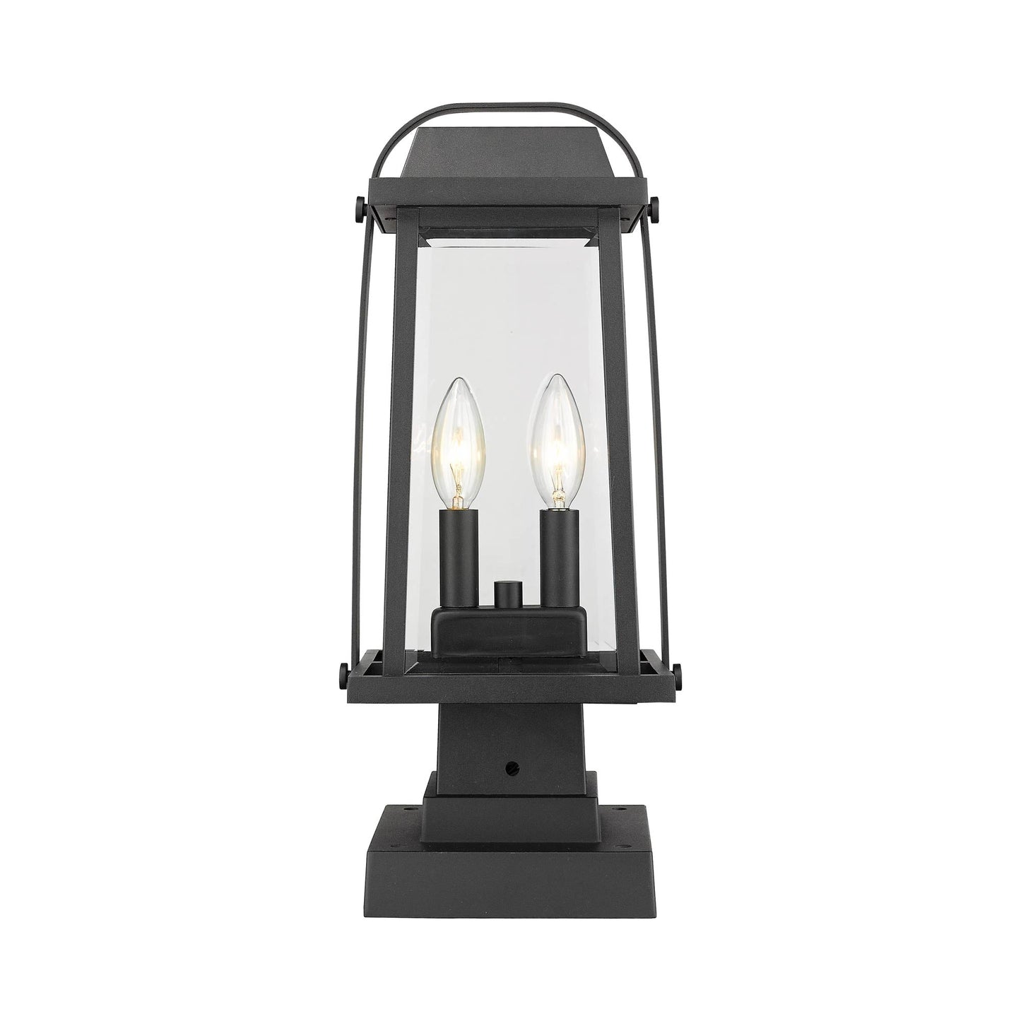 Millworks 574S Outdoor Pier Mount Light in Black.