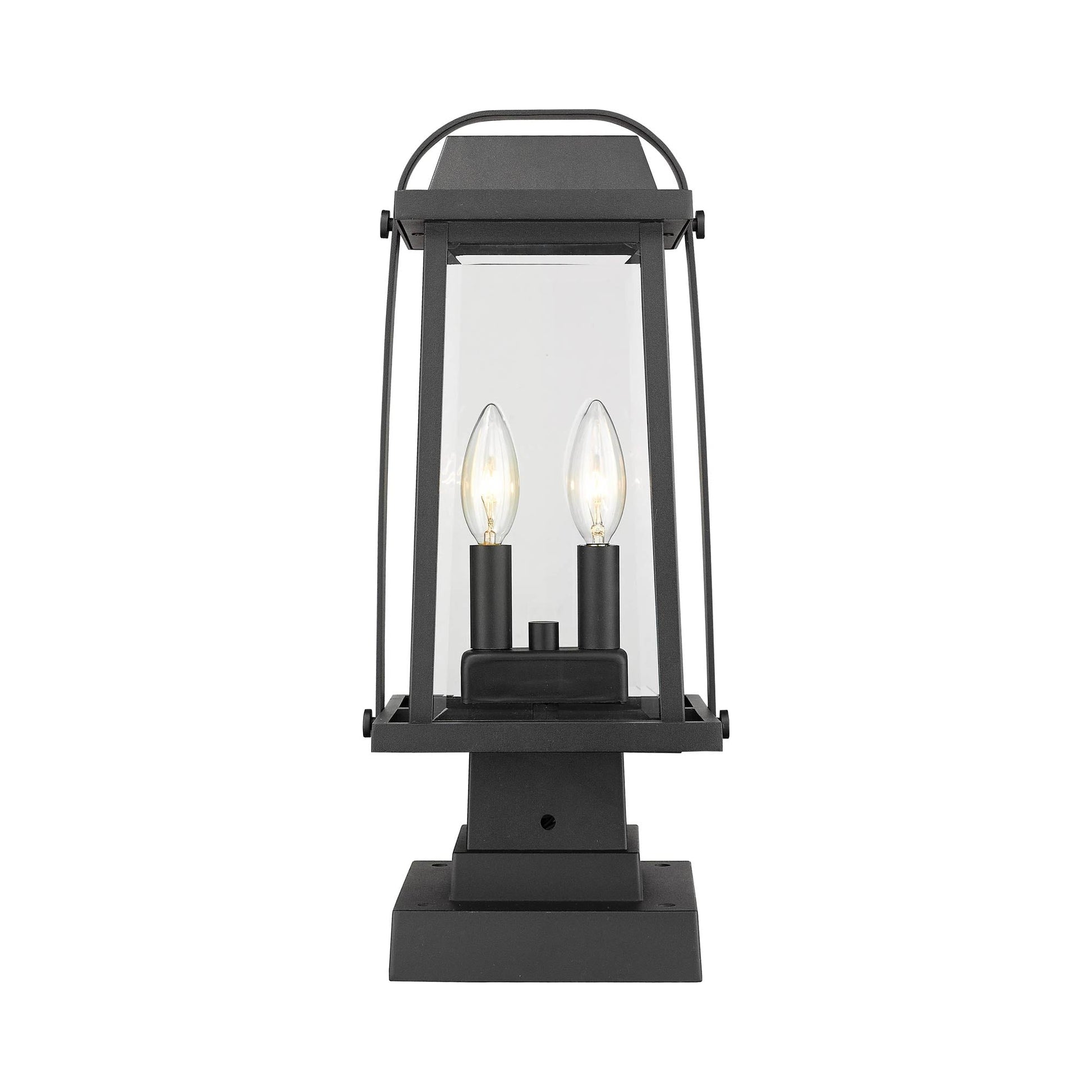 Millworks 574S Outdoor Pier Mount Light in Black.