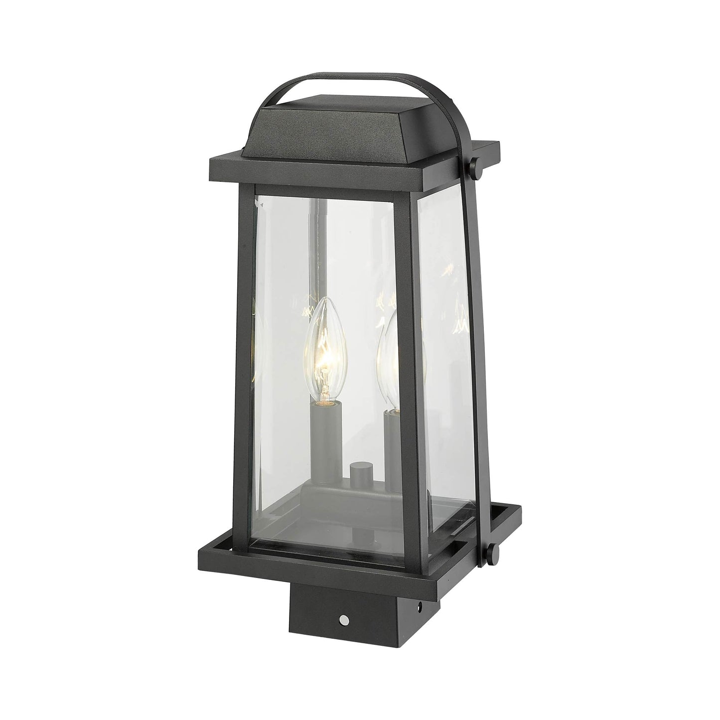 Millworks Outdoor Square Post Light in Detail.