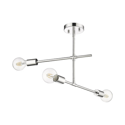 Modernist Semi Flush Mount Ceiling Light.