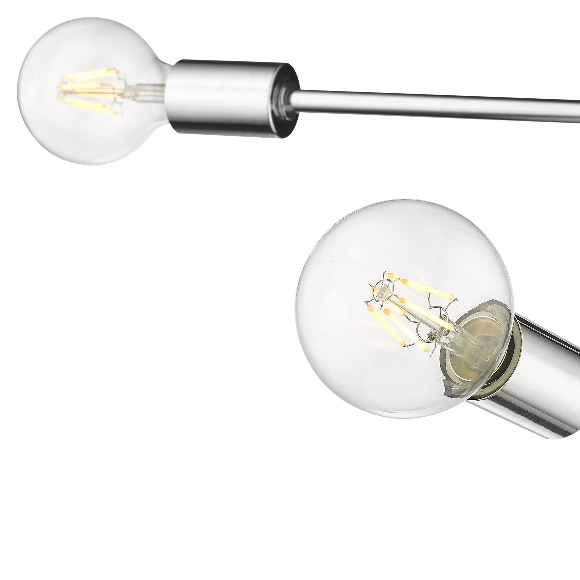 Modernist Semi Flush Mount Ceiling Light in Detail.