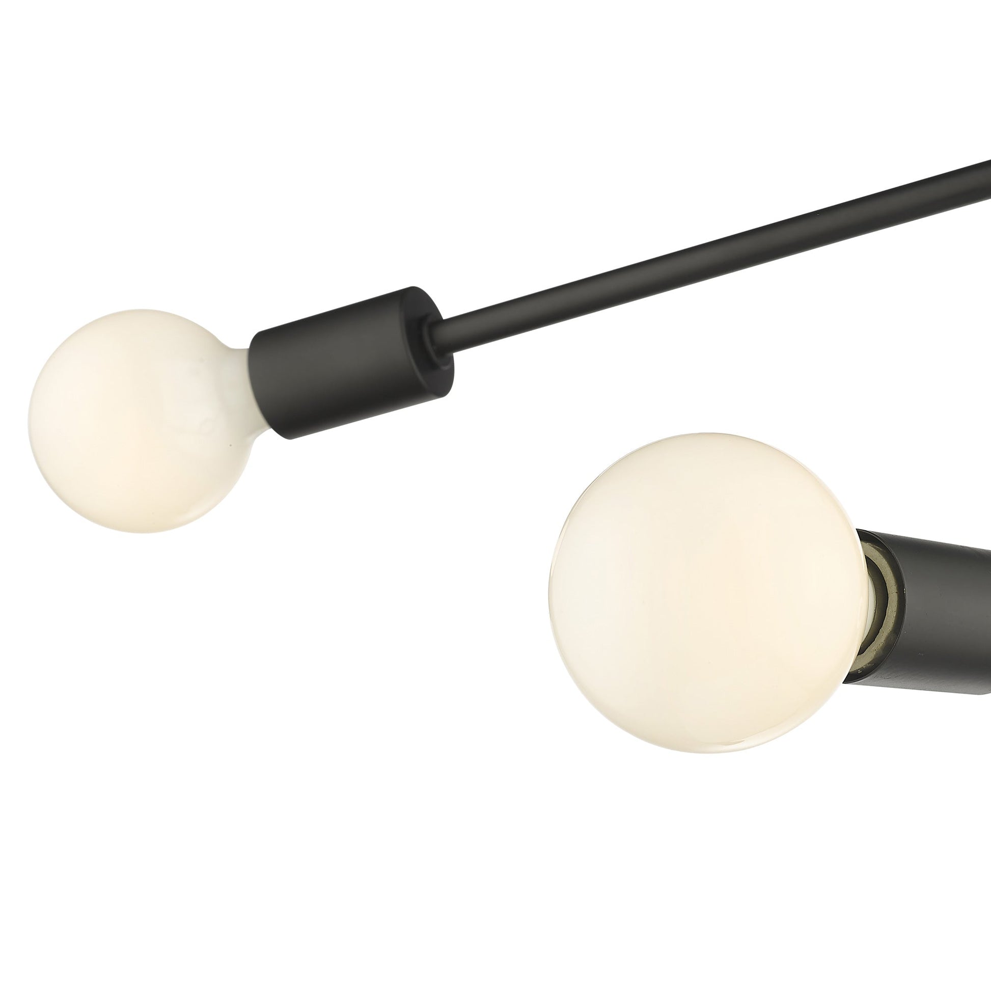 Modernist Semi Flush Mount Ceiling Light in Detail.