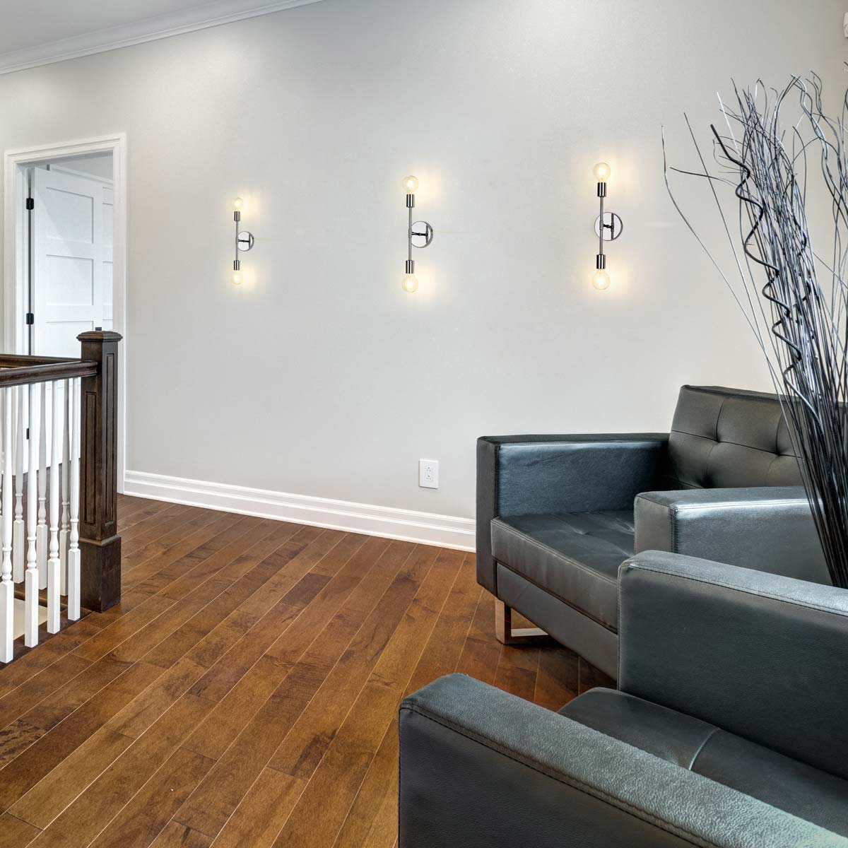 Modernist Wall Light in hallway.