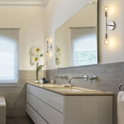 Modernist Wall Light in bathroom.