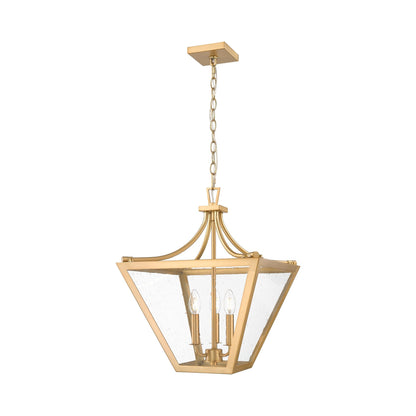 Montalcino Chandelier in Rubbed Brass (3-Light).