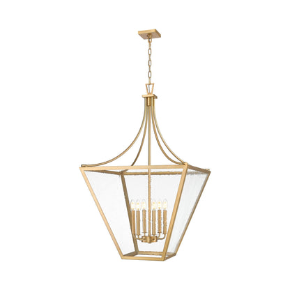Montalcino Chandelier in Rubbed Brass (6-Light).