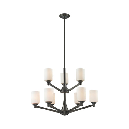 Montego Chandelier in Coppery Bronze (9-Light).