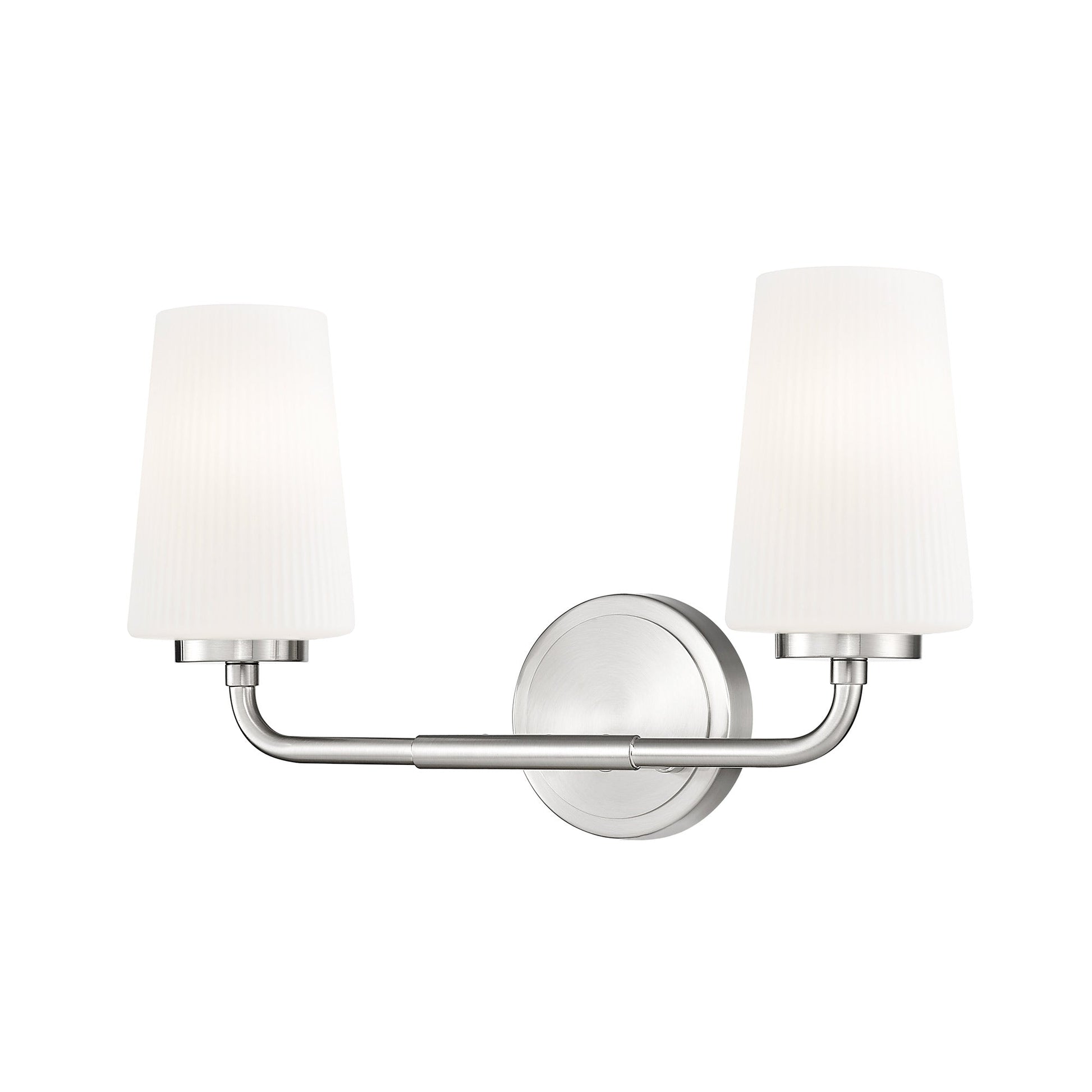 Montford Bath Vanity Light in Brushed Nickel (2-Light).