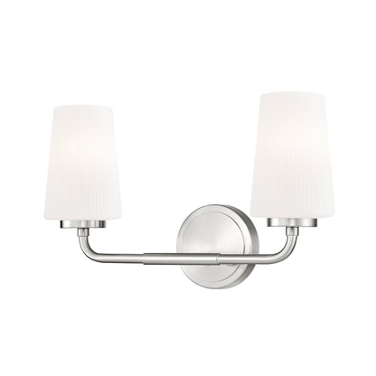 Montford Bath Vanity Light in Brushed Nickel (2-Light).