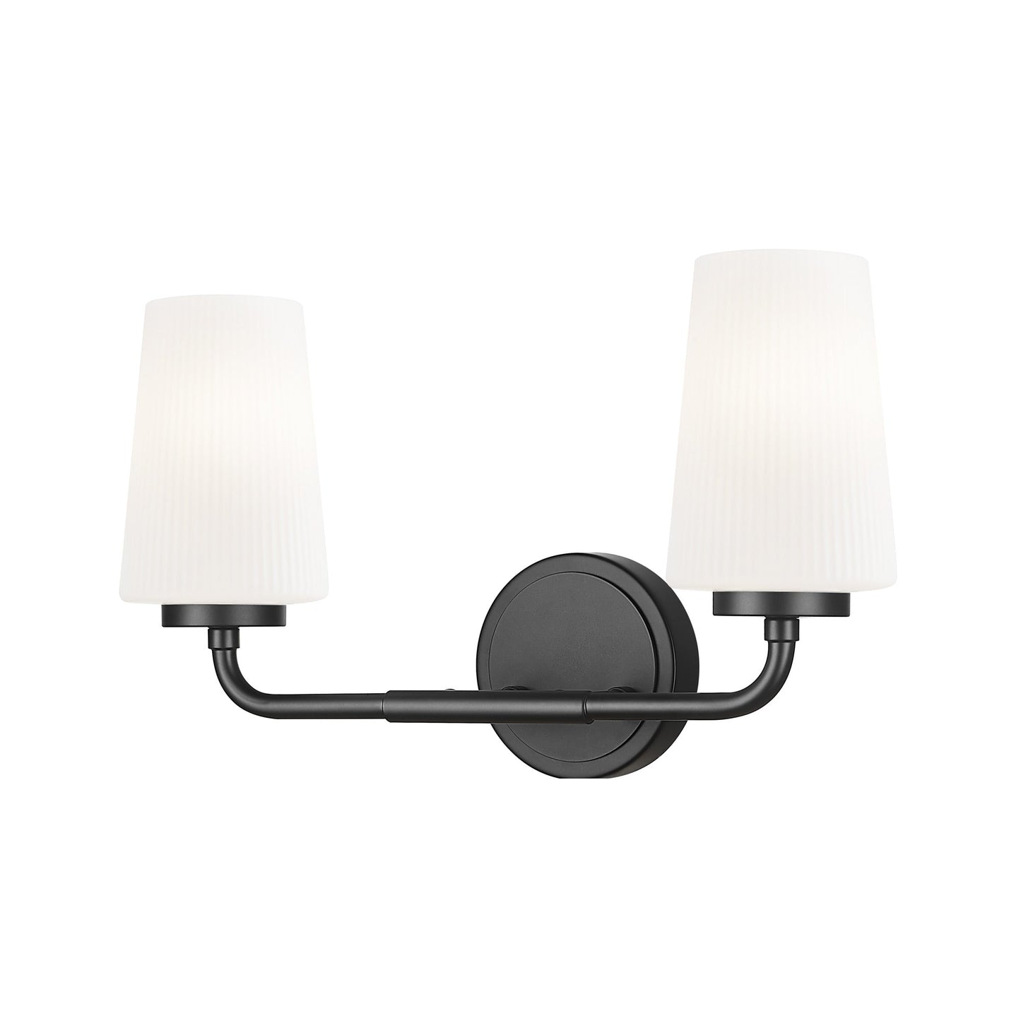Montford Bath Vanity Light in Matte Black (2-Light).