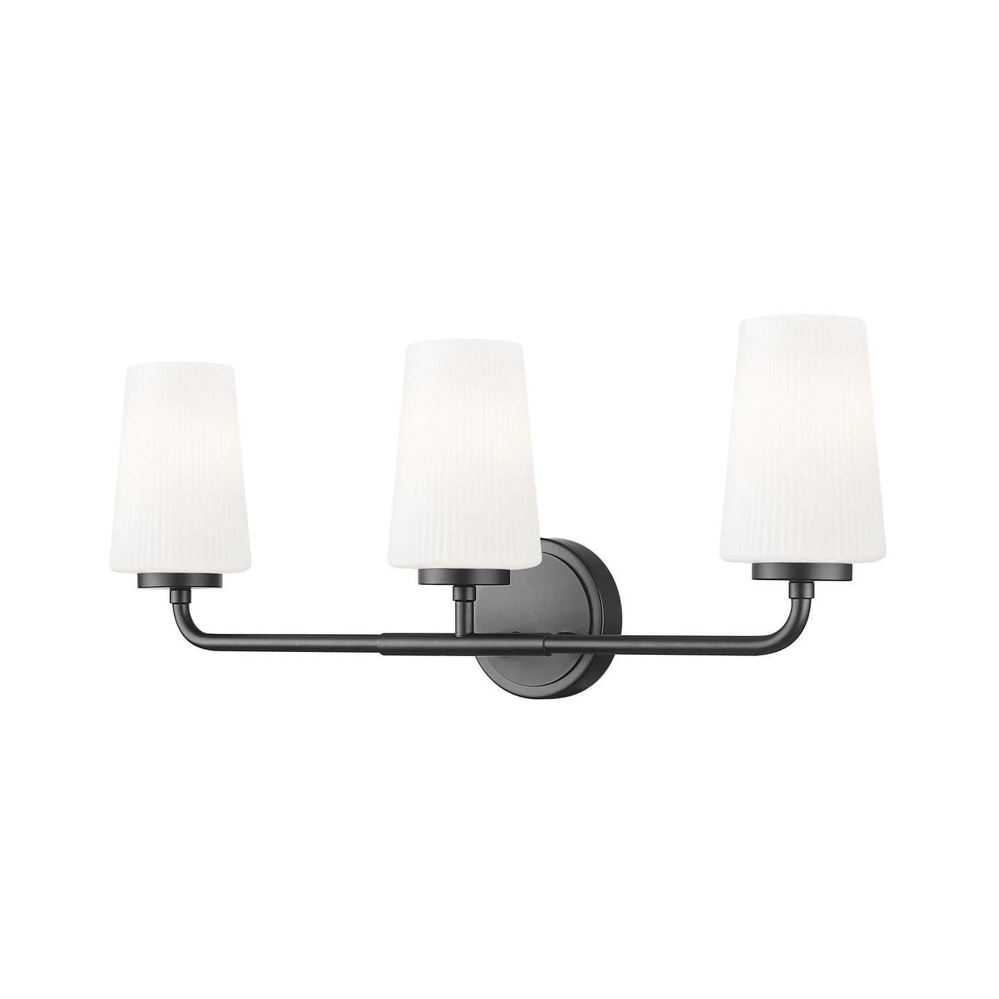 Montford Bath Vanity Light in Matte Black (3-Light).