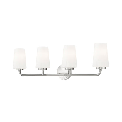 Montford Bath Vanity Light in Brushed Nickel (4-Light).