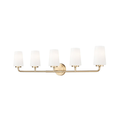 Montford Bath Vanity Light in Modern Gold (5-Light).