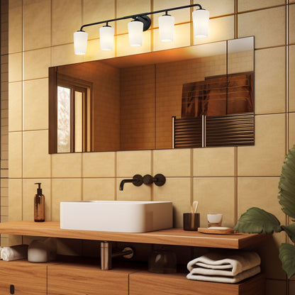 Montford Bath Vanity Light in bathroom.