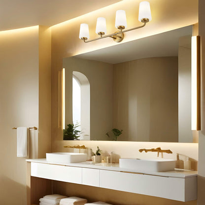 Montford Bath Vanity Light in bathroom.