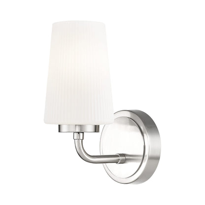 Montford Wall Light in Brushed Nickel.