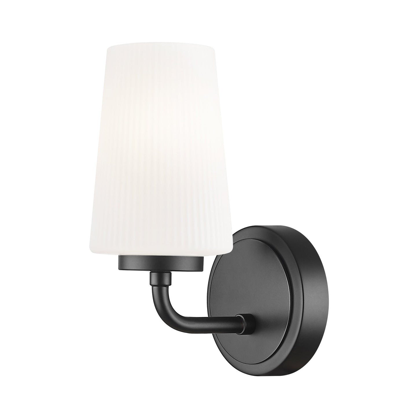 Montford Wall Light in Matte Black.