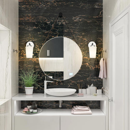 Montford Wall Light in bathroom.