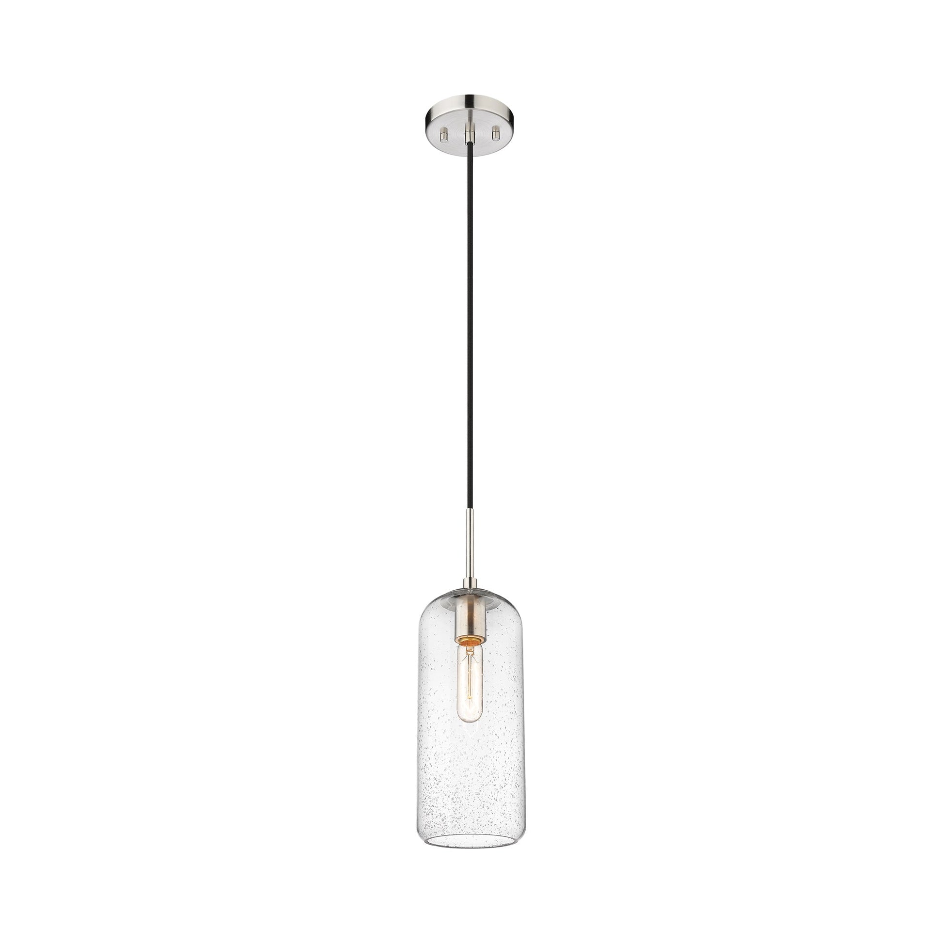 Monty Pendant Light in Brushed Nickel (17-Inch/Seedy).