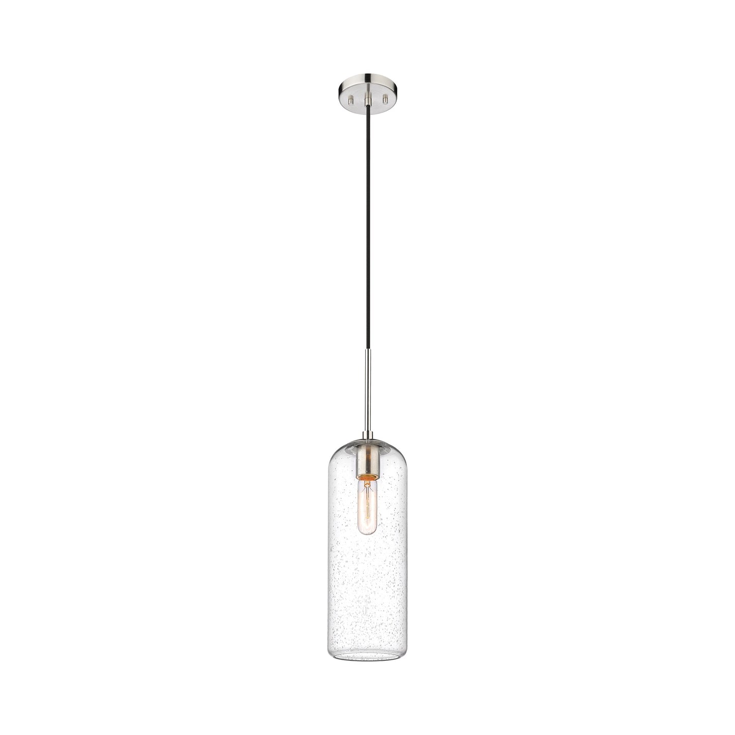 Monty Pendant Light in Brushed Nickel (22-Inch/Seedy).