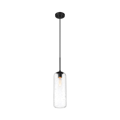 Monty Pendant Light in Matte Black (22-Inch/Seedy).