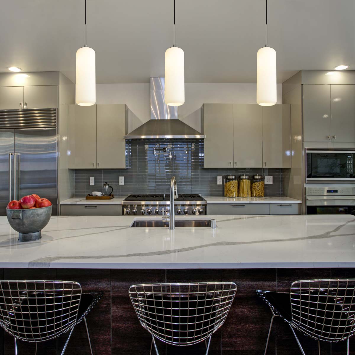 Monty Pendant Light in kitchen.