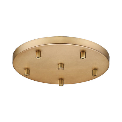 Multi Point 1205R Canopy in Rubbed Brass.