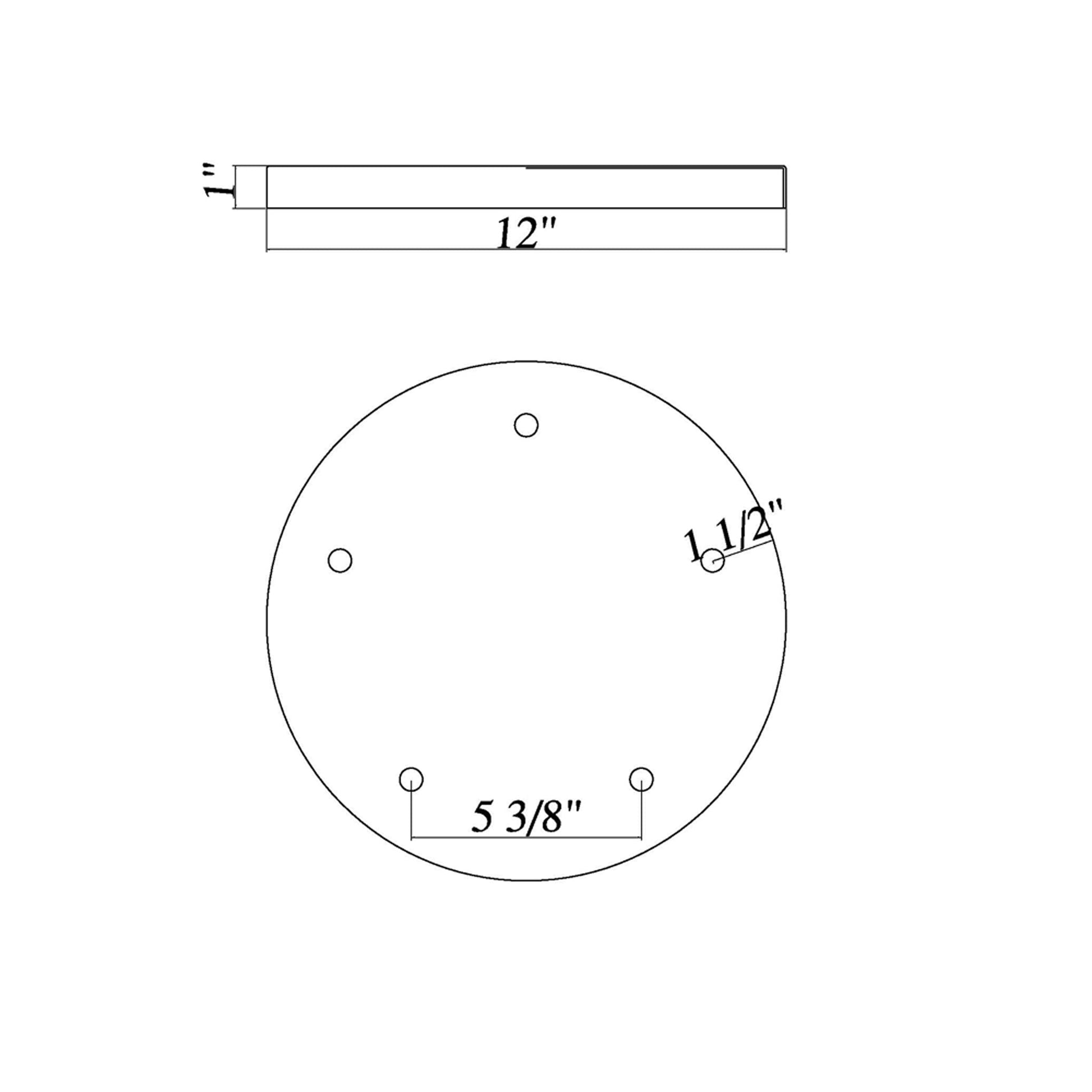 Multi Point 1205R Canopy - line drawing.