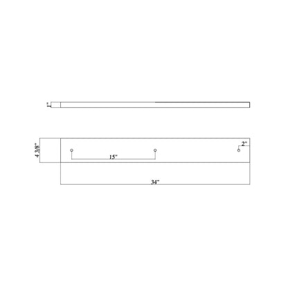 Multi Point 3402 Canopy - line drawing.