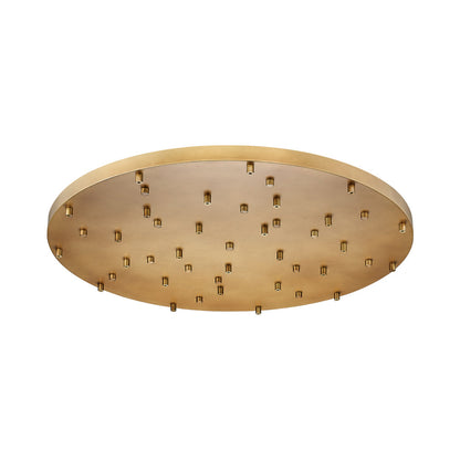 Multi Point 3627R Canopy in Rubbed Brass.