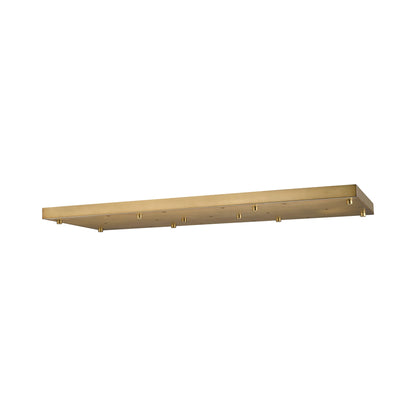 Multi Point 4217L Canopy in Rubbed Brass.