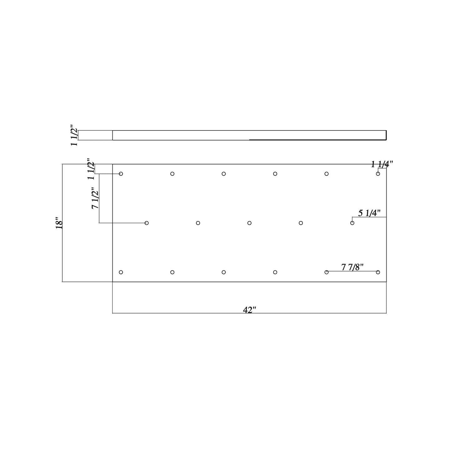 Multi Point 4217L Canopy - line drawing.