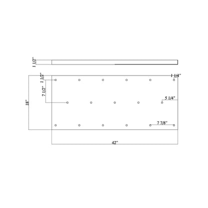 Multi Point 4217L Canopy - line drawing.