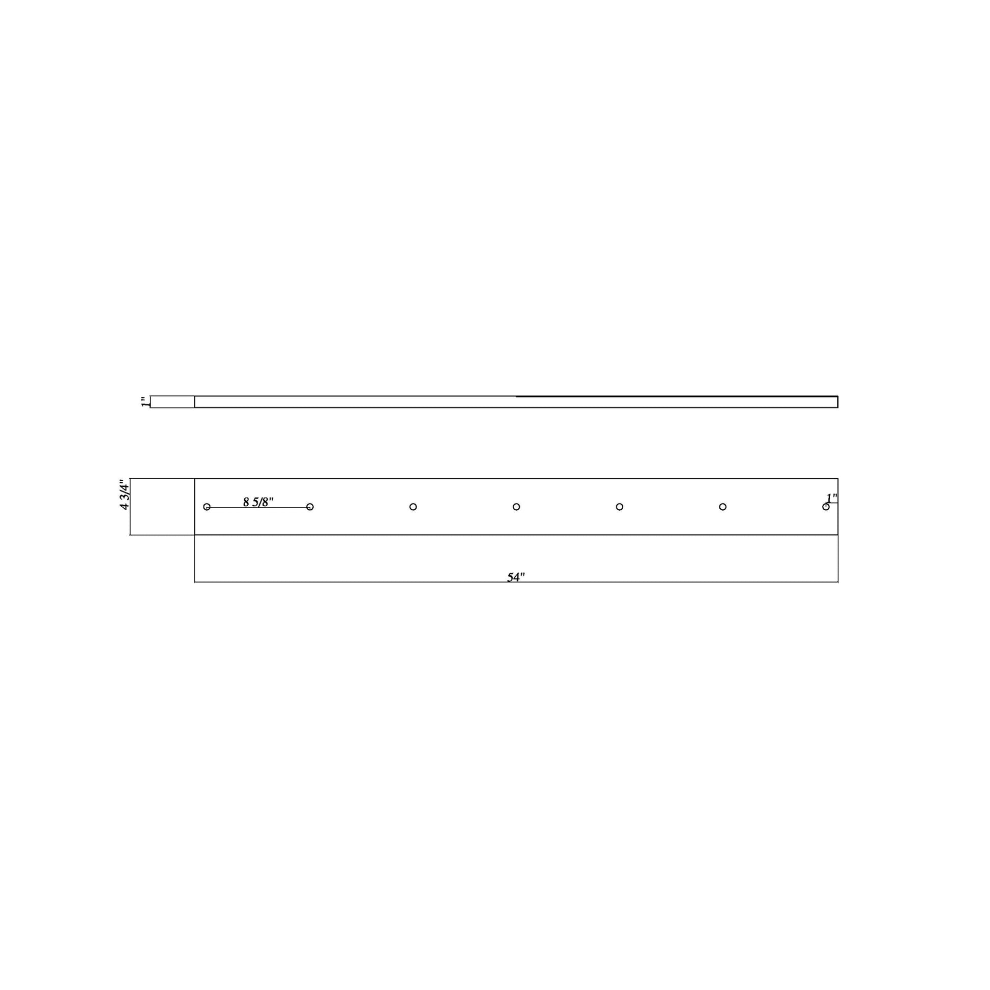 Multi Point 5407L Canopy - line drawing.