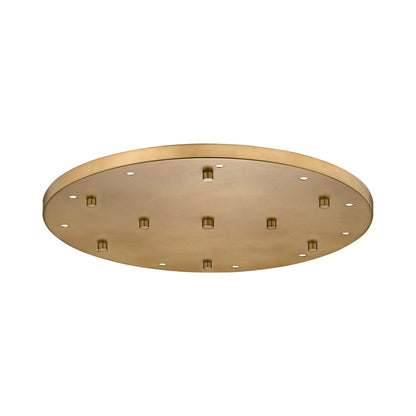 Multi Point CP2411R Canopy in Rubbed Brass.