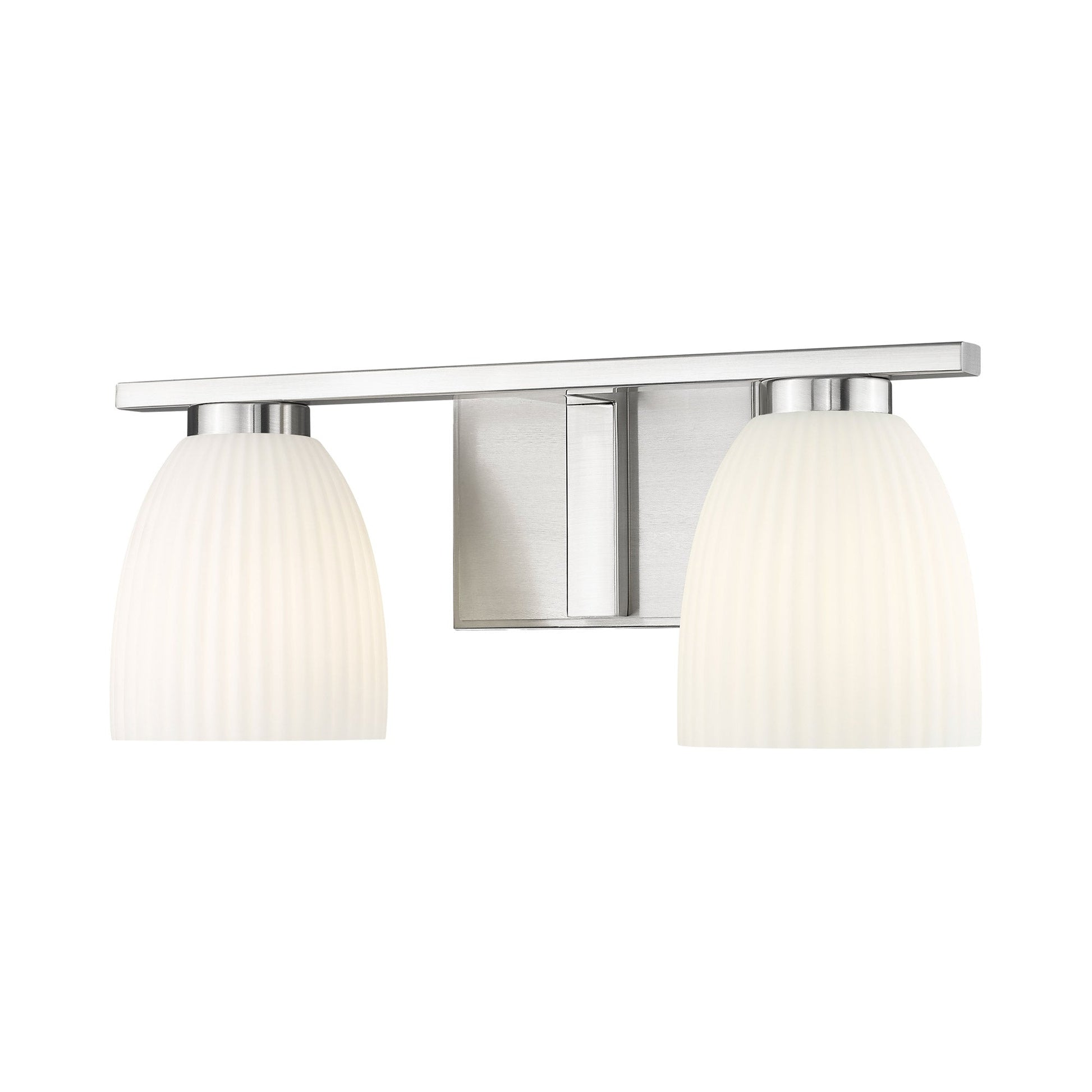 Naya Bath Vanity Light in Brushed Nickel (2-Light).