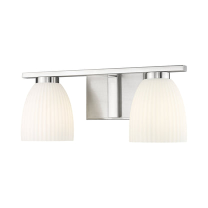 Naya Bath Vanity Light in Brushed Nickel (2-Light).