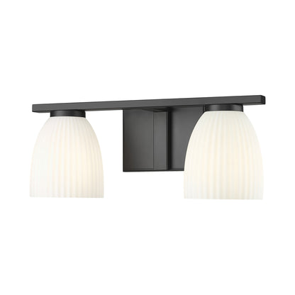 Naya Bath Vanity Light in Matte Black (2-Light).