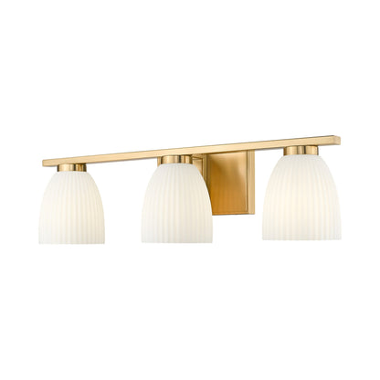 Naya Bath Vanity Light in Modern Gold (3-Light).