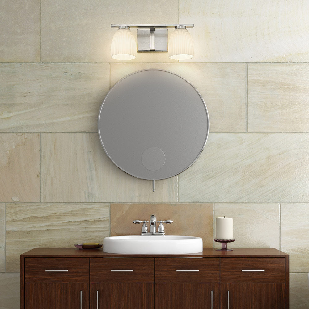 Naya Bath Vanity Light in bathroom.