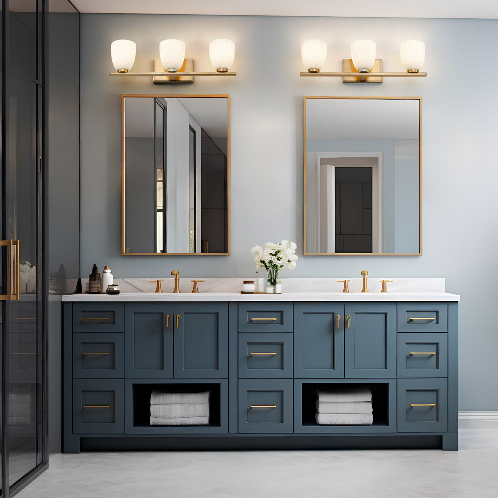 Naya Bath Vanity Light in bathroom.