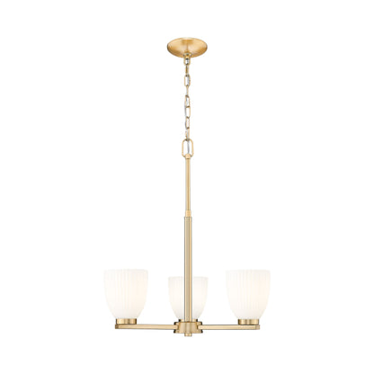 Naya Chandelier in Modern Gold (3-Light).