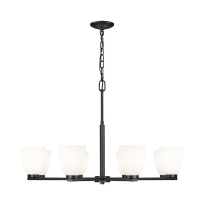 Naya Chandelier in Matte Black (8-Light).