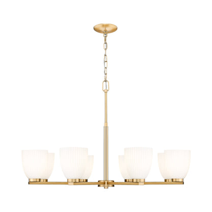 Naya Chandelier in Modern Gold (8-Light).