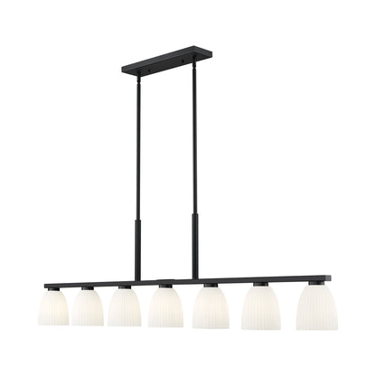Naya Linear Chandelier in Matte Black (7-Light).