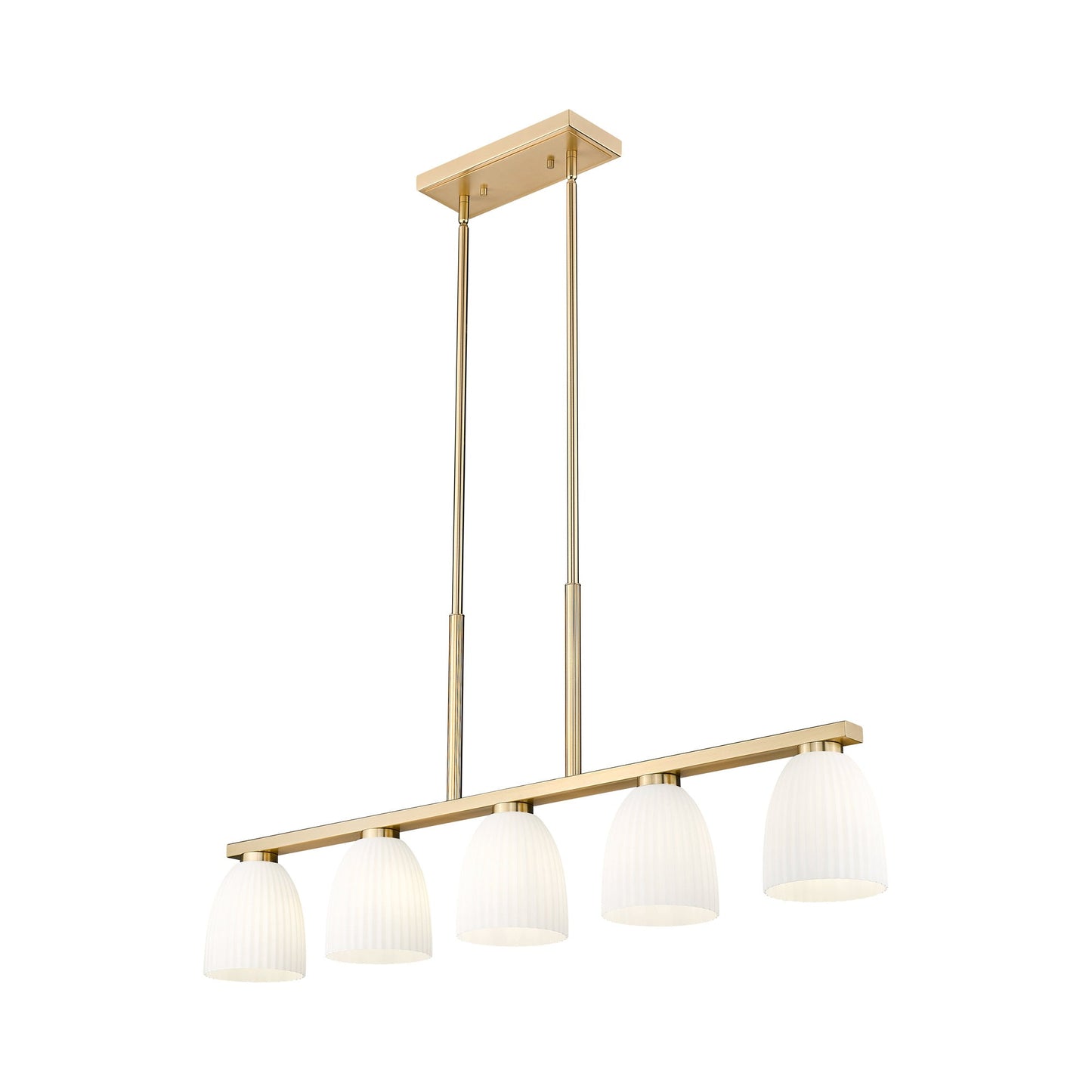 Naya Linear Chandelier in Detail.