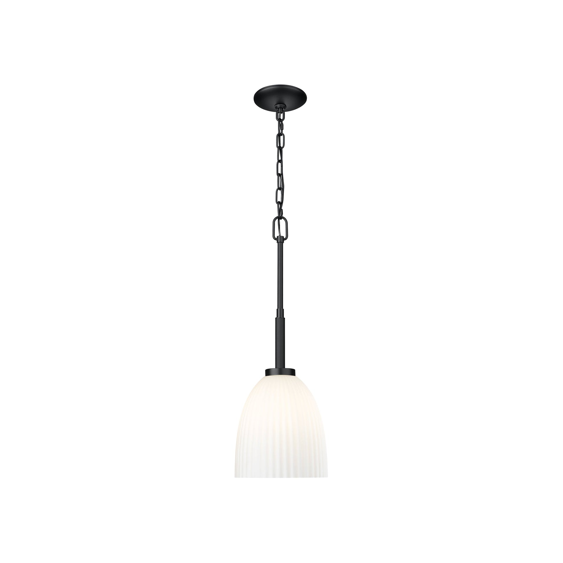 Naya Pendant Light in Matte Black (8-Inch).