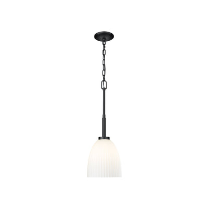 Naya Pendant Light in Matte Black (8-Inch).