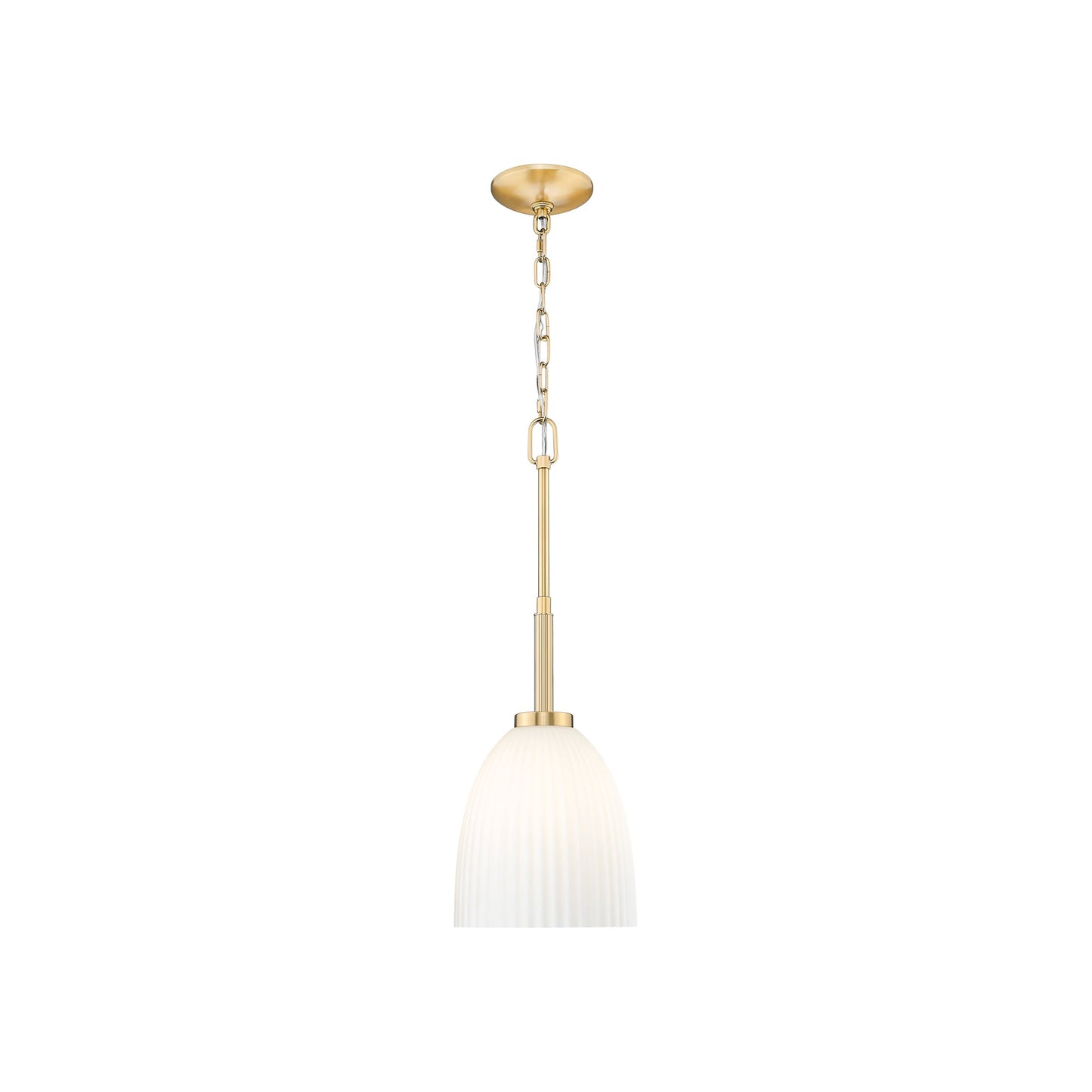 Naya Pendant Light in Modern Gold (8-Inch).